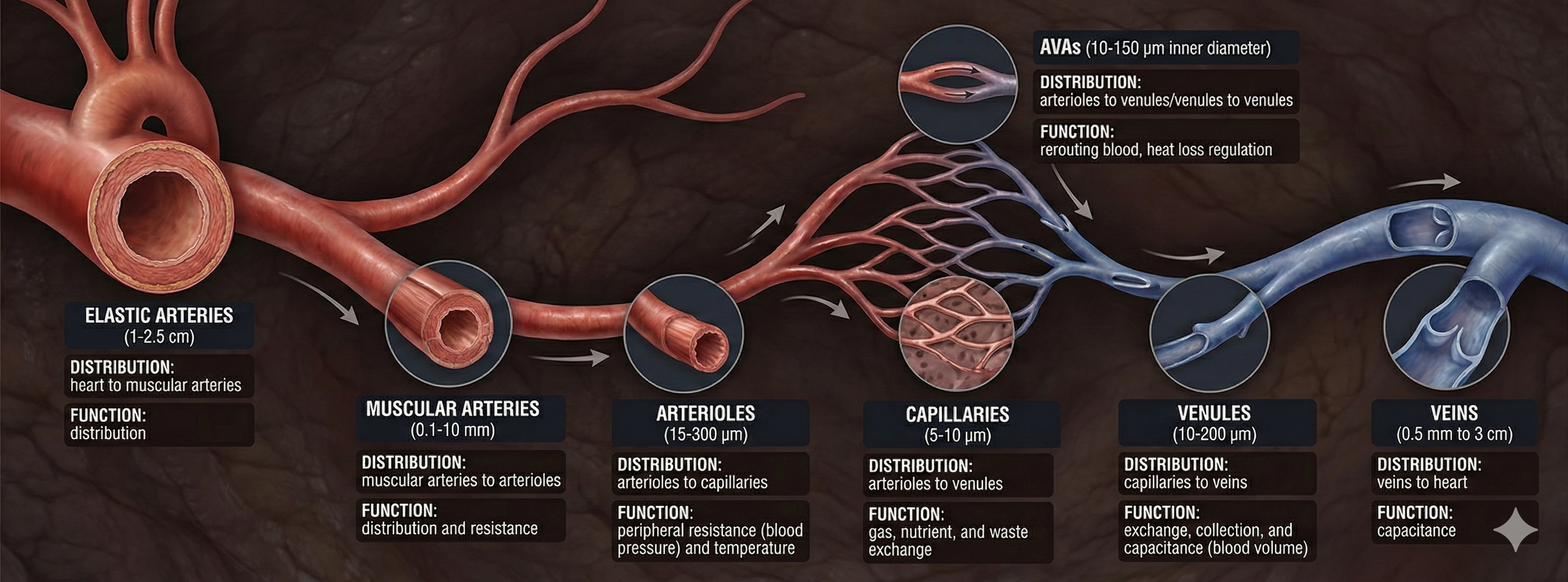 Blood vessel infographic